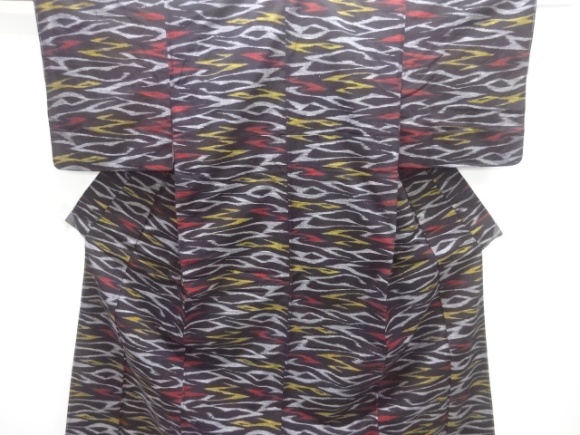 JAPANESE KIMONO / ANTIQUE KIMONO / COTTON / KURUME KASURI / ABSTRACT